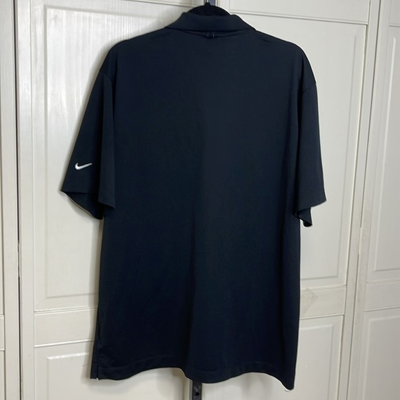 Nike Men's Dri-FIT Sz XL Micro Pique Polo Black Short Sleeve Collared Golf - Picture 5 of 9
